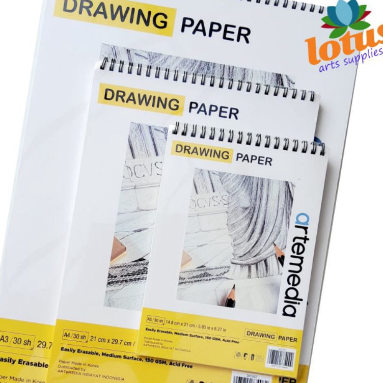 

Sentuhan Personal Artemedia Drawing Paper Book A3 Wirebound Sketchbook 15gsm 3Sheets