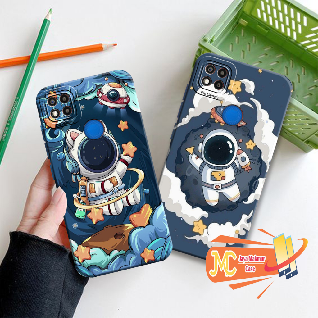 [CRD3] Softcase REDMI 9C /REDMI 10A Astronot Walpaper Cute Keren Hits Kekinian - Case astronot - Cas