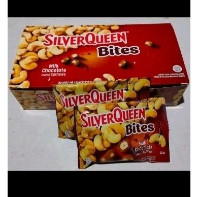 

Silverqueen bites 1 box isi 12 pcs.