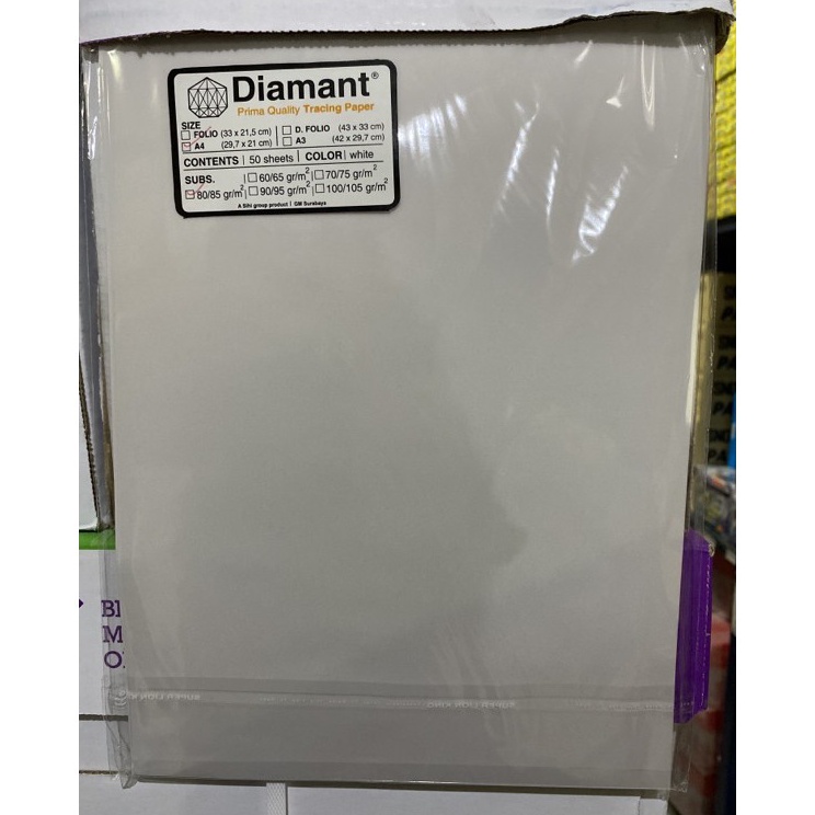 

Berkualitas Tinggi KES KALKIR A4 85 GR DIAMANT 5 LBR ORIGINAL