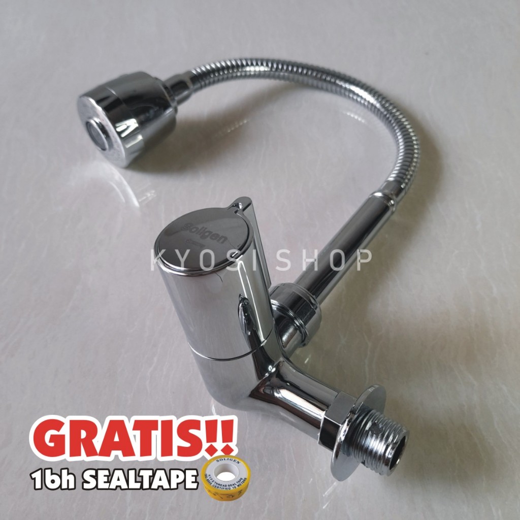 SOLIGEN WS4 Kran Wastafel Cuci Piring Fleksibel / Kran Tembok Wastafel Leher Angsa Fleksibel SOLIGEN