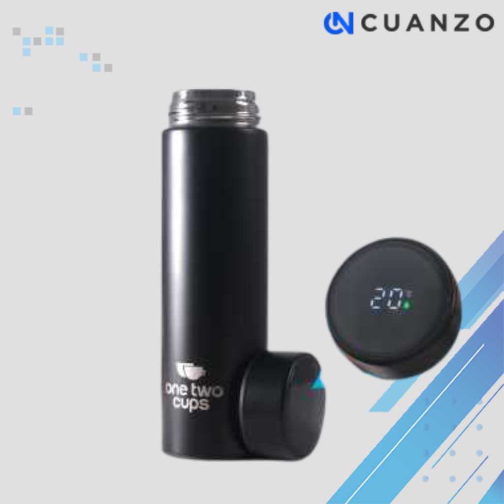 Botol Minum Termos Suhu LCD Display Smart Mug 500ml / Botol Termos Thermos Air Panas Dingin Tahan La
