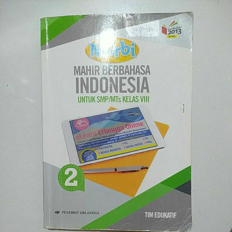 

mahir berbahasa indonesia kelas 8 kurikulum 2013 penerbit erlangga