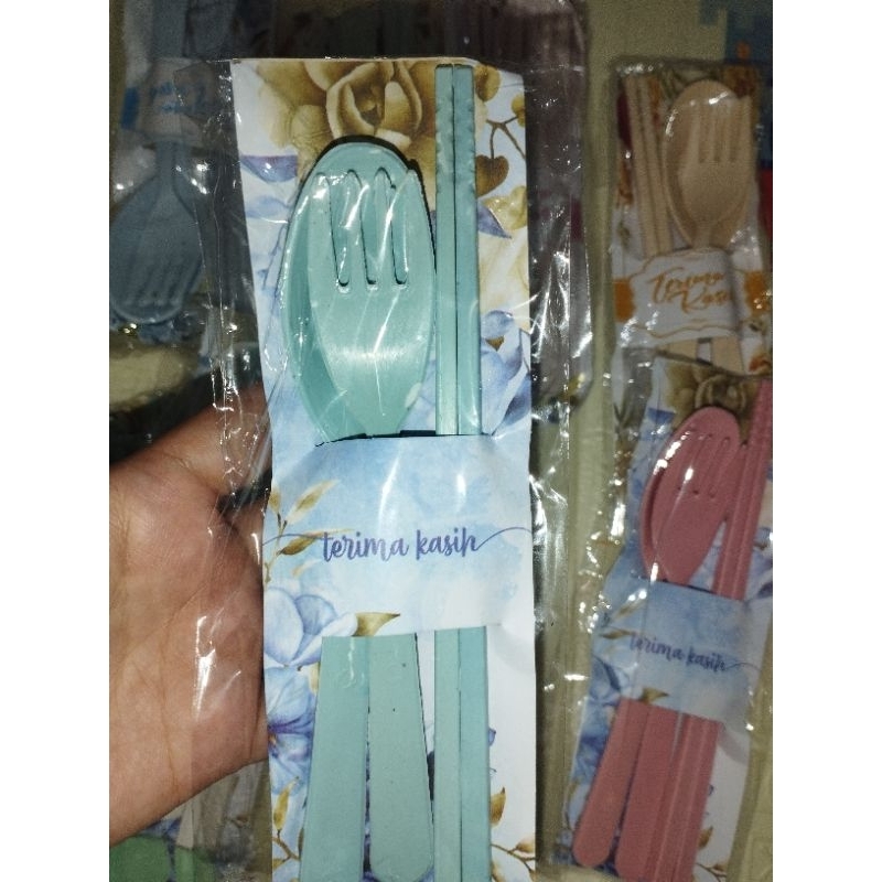 Sendok garpu sumpit set/ souvenir sendok untuk pernikahan