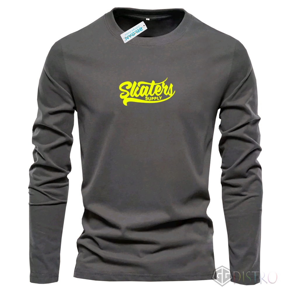 Gg Distro - T-Shirt Kaos Lengan Panjang Skaters Motif Yellow Kaos Pria Wanita Casual Formal Quality