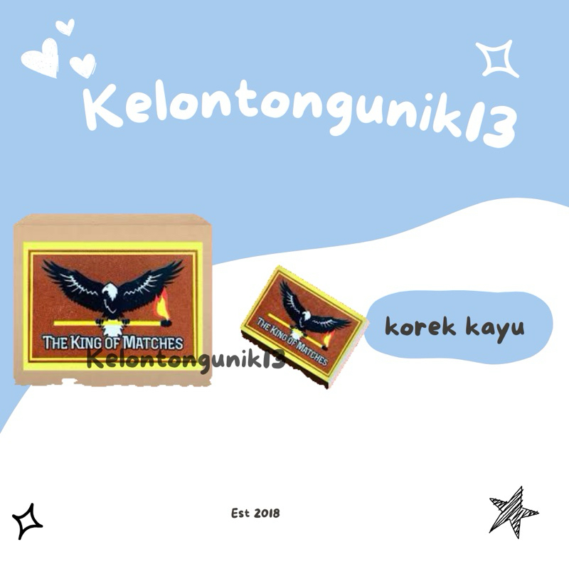KOREK KAYU THE KING MATCHES / KOREK API KAYU JADUL / KOREK JADUL / KOREK KAYU ISI 10 PCS