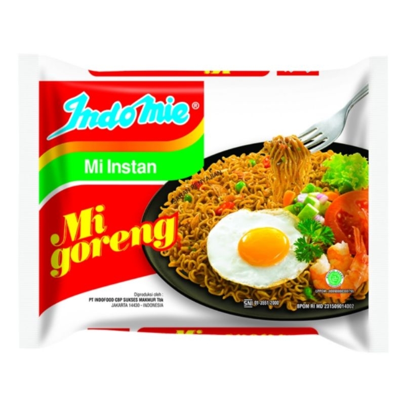 

INDOMIE Mie Instan Goreng Berbagai Varian Rasa