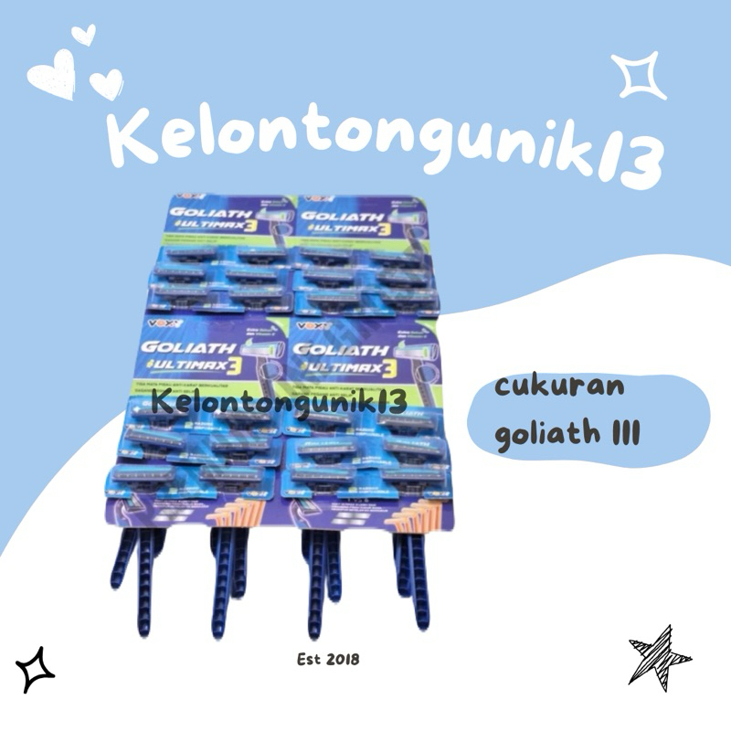 CUKURAN  GOLIATH MATA 3 / CUKURAN JENGGOT / CUKURAN KUMIS / CUKURAN BIRU GOLIATH