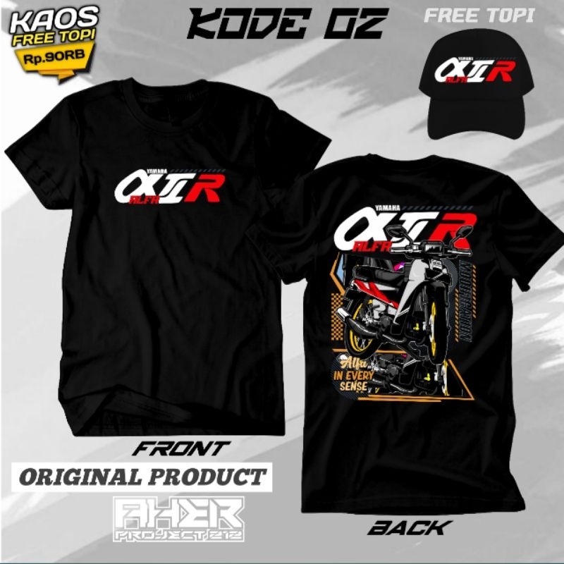 KAOS YAMAHA ALFA TERBARU FREE TOPI