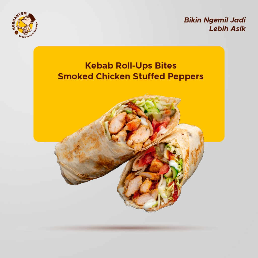 

Kebab Roll-Ups Bites - Smoked Chicken Stuffed Peppers (Frozen - 1 Pack Isi 5)