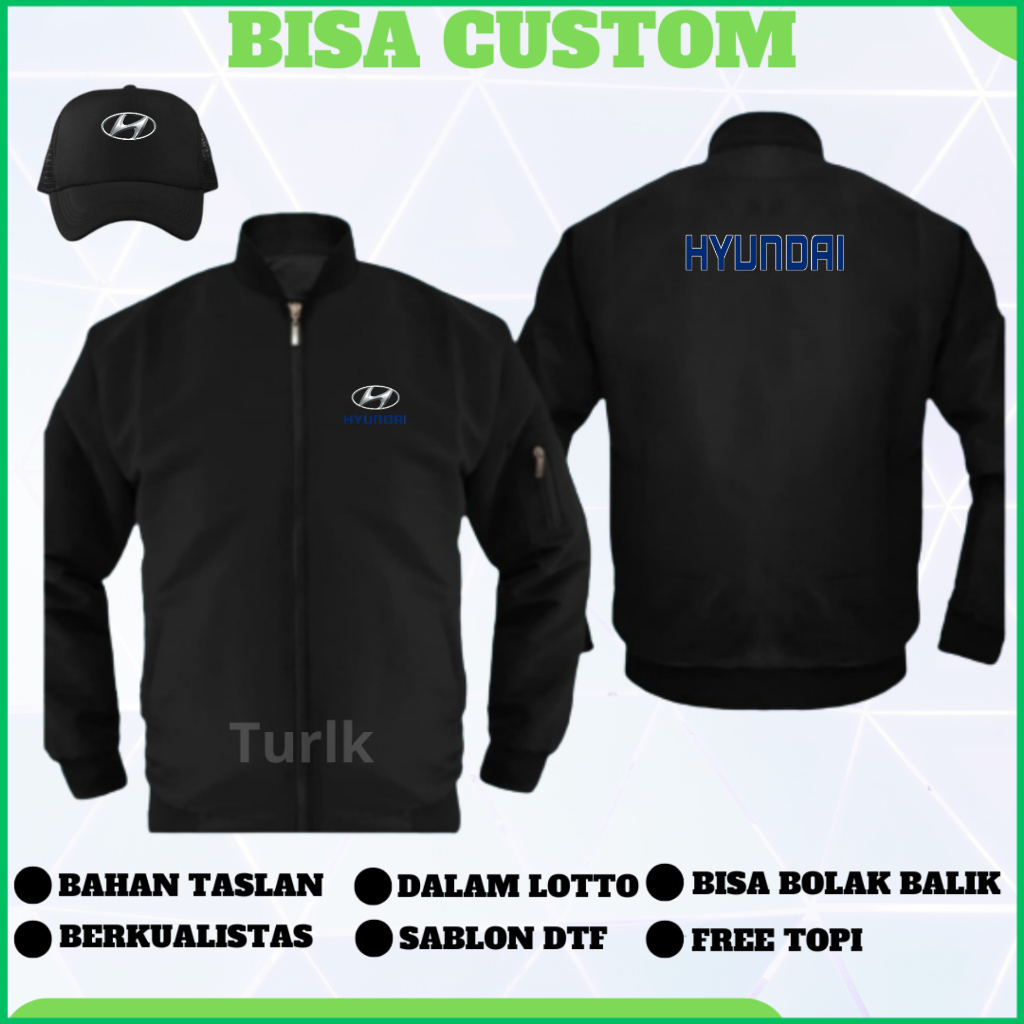 Jaket Hyundai Jaket Mobil Hyundai Bomber Custom