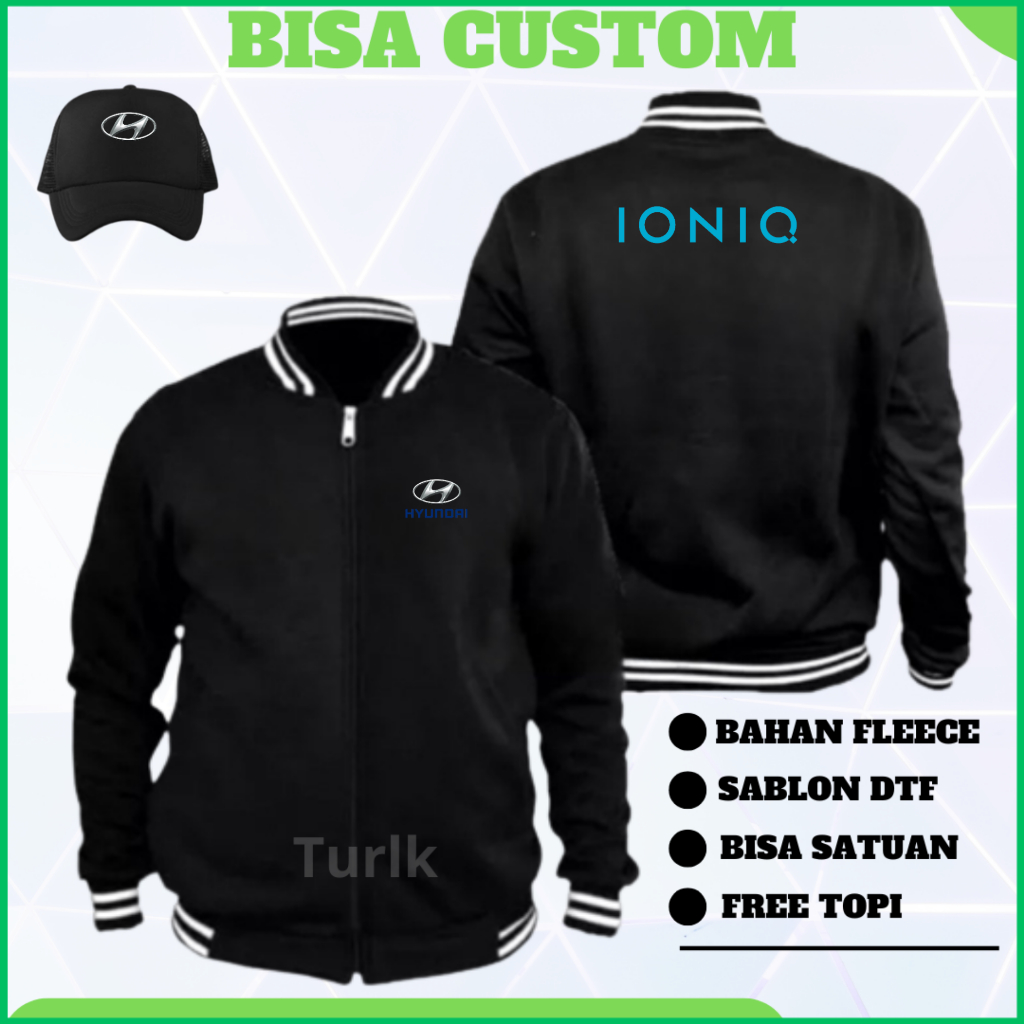 Jaket Hyundai Ioniq Varsity Custom