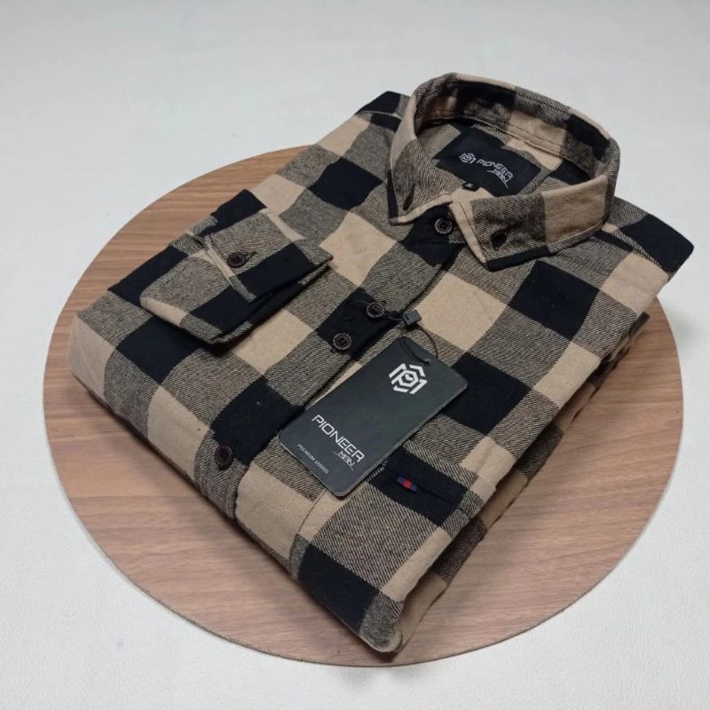 Kemeja Flanel Pria Wanita Lengan Panjang Premium Motif Kotak Kotak Baju Atasan Cowok Cewek Hem Panja