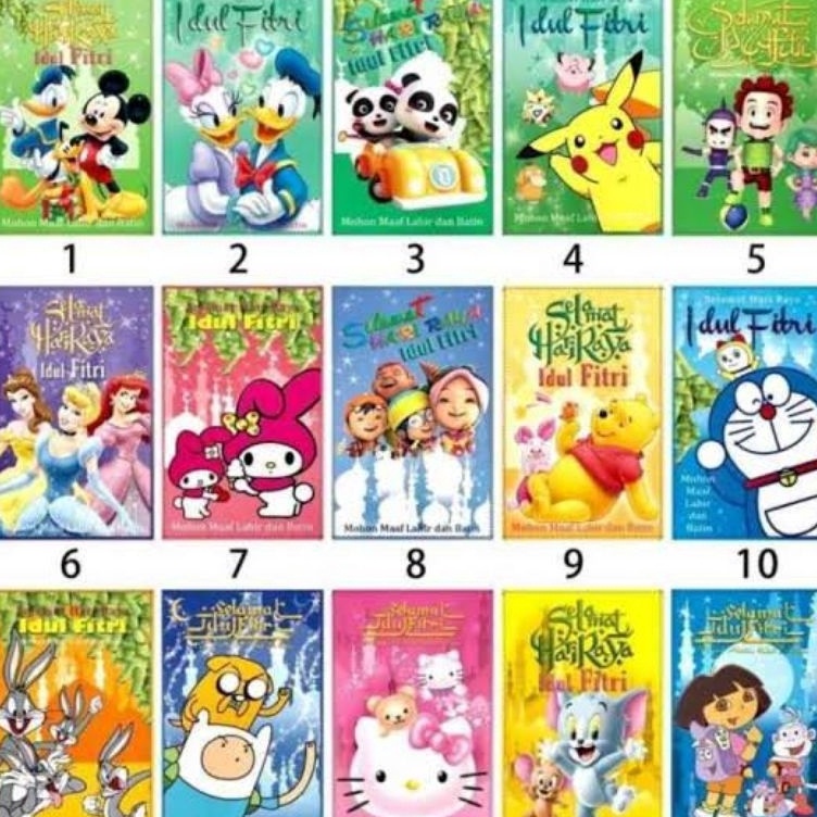 

Paling Istimewa amplop karaktet 15pcs