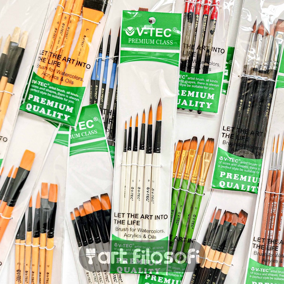 

Borong Untung VTEC Paint Brush Set Kuas Lukis