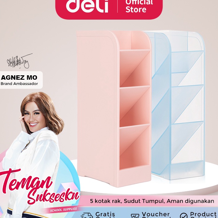 

Pasti Terjamin Deli Pen Holder Rak Tempat Alat Tulis 8932