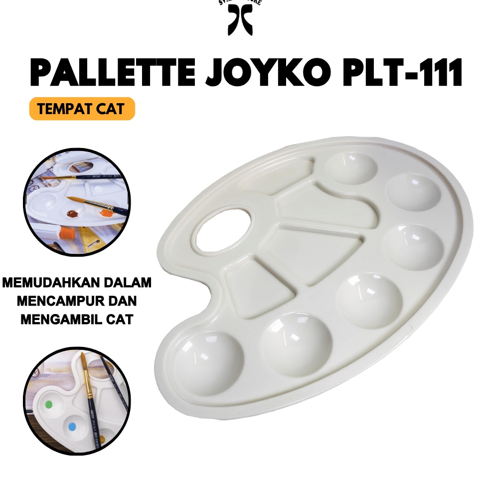 

Borong Promo Palet Tempat Wadah Cat Lukis Joyko PLT 111 Palatte Original