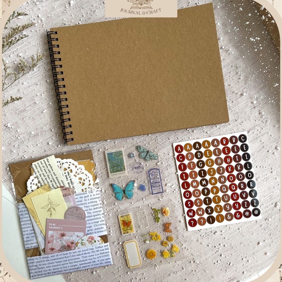 

Super Promo Scrapbook Album Kit Journaling Scrapbooking Kado Aesthetic