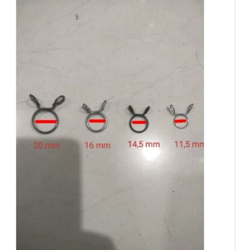 KLEM KLEMAN SELANG BENSIN RADIATOR ,CARBURATOR MOTOR DAN MOBIL.