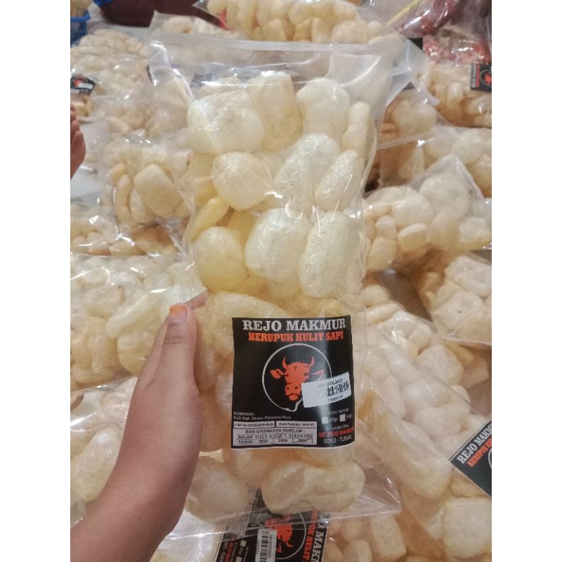 

krupuk kulit rambak sapi asli, enak dan gurih