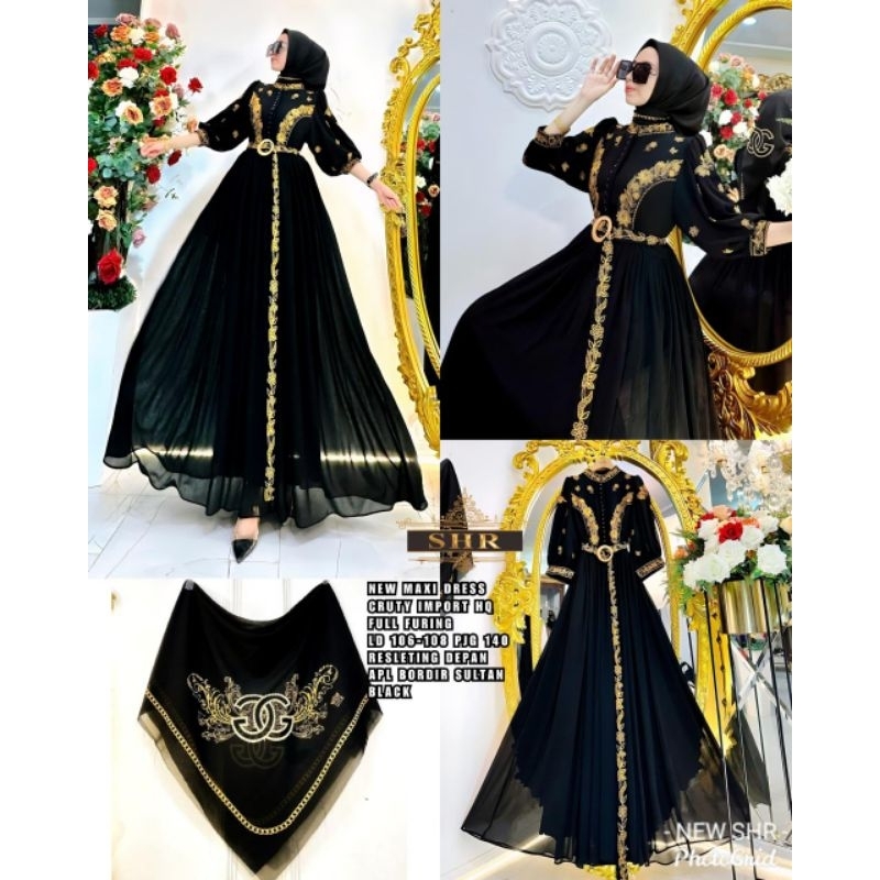 gamis SHR terbaru bordir