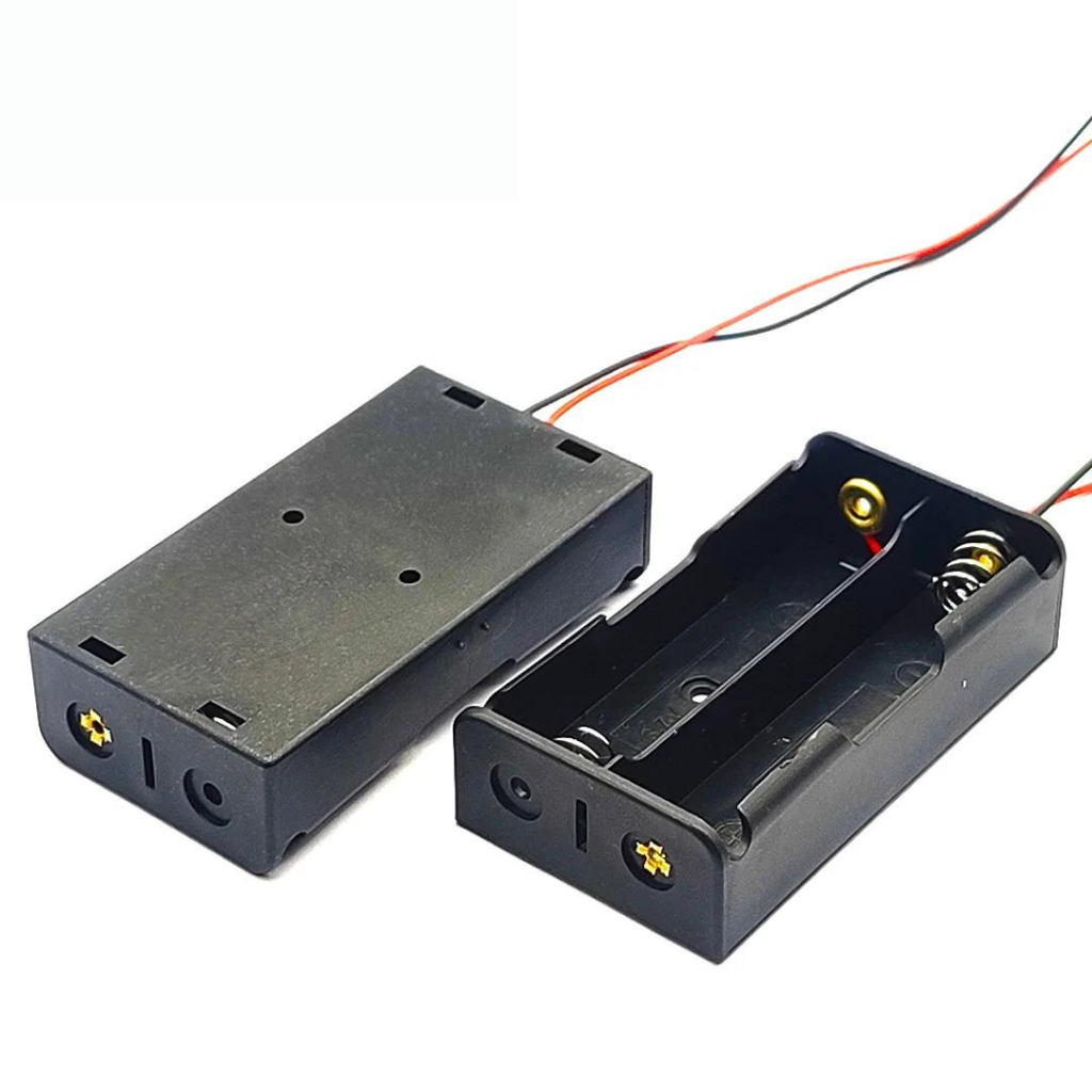 HOLDER BATERAI 18650 BATTERY HOLDER SERI 2S 3.7V LI-ION LITHIUM 18650 BATTERY CASE