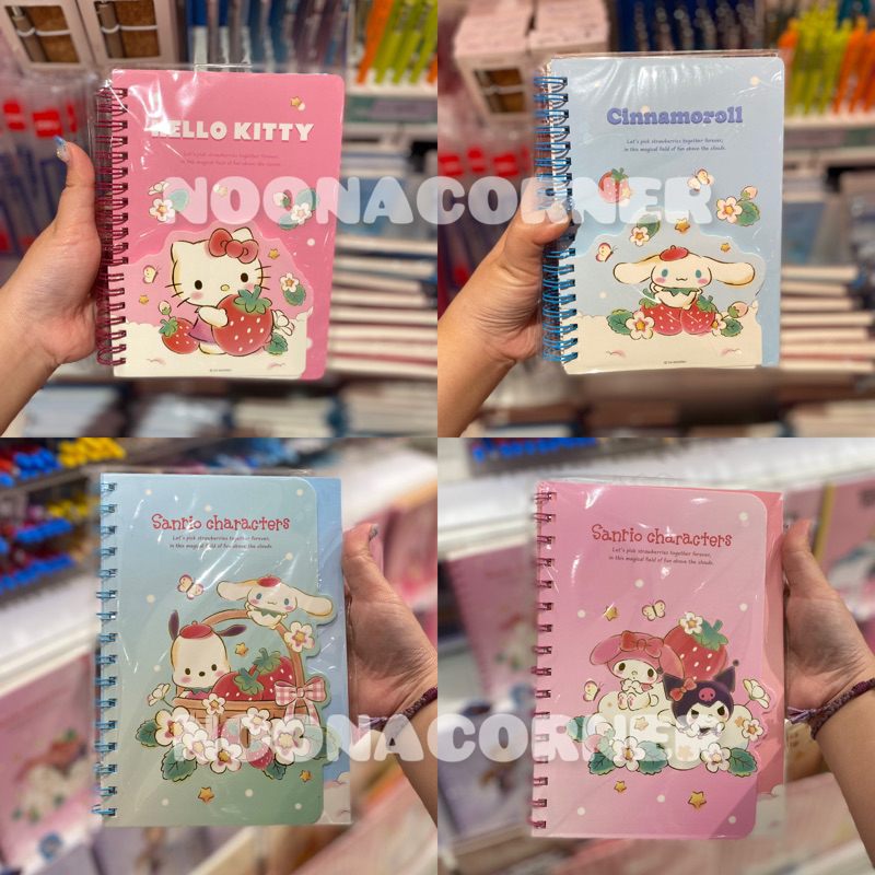 

Miniso x Sanrio Buku / Notebook Big Wire Sanrio Strawberry Collections Cinnamoroll Hello Kitty Pochacco My Melody Kuromi