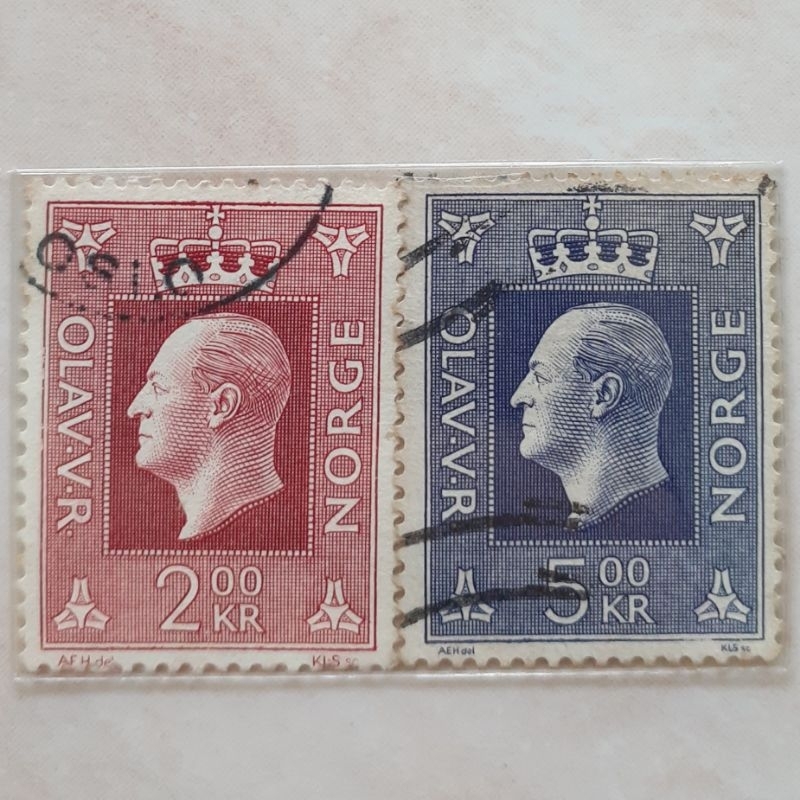 

Perangko Norwegia King Olav V 1969-1983 Tahun 1970 set 2pcs