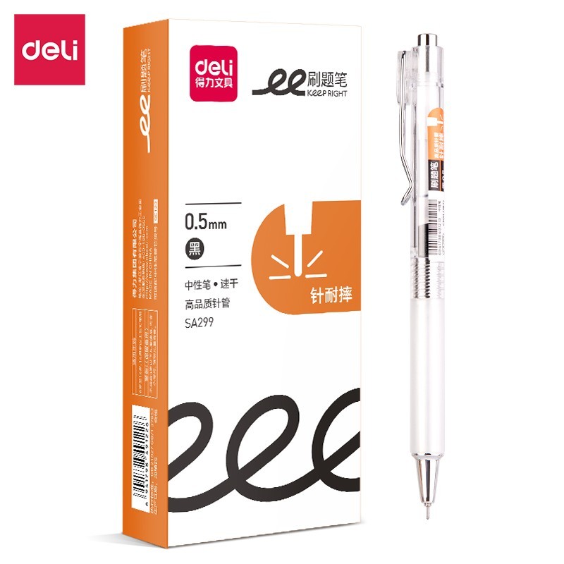 

Pulpen Gel Deli SA299 Warna Tinta Hitam 0.5mm Model Cetek