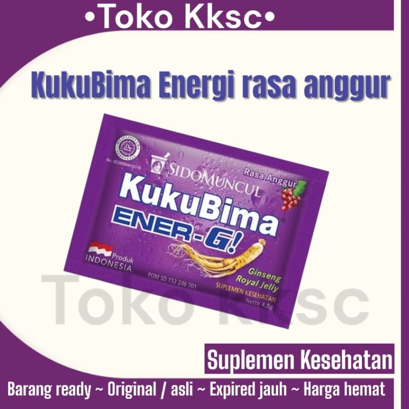 

1 Sachet / 1 pcs Kukubima energi rasa anggur