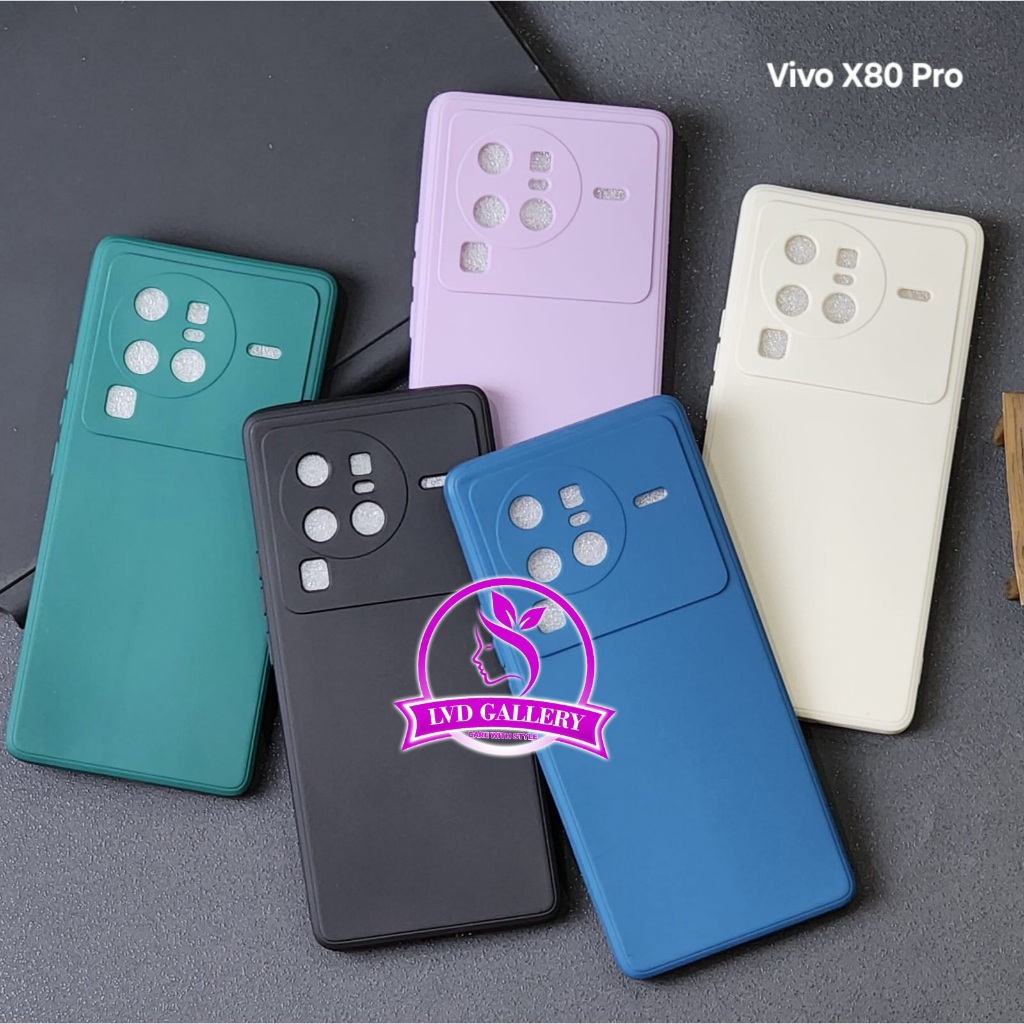 Vivo X80 Pro Vivo X80 Vivo X70 Pro liquid Silicone / Macaron Square Color Case Vivo X80 Pro Vivo X80