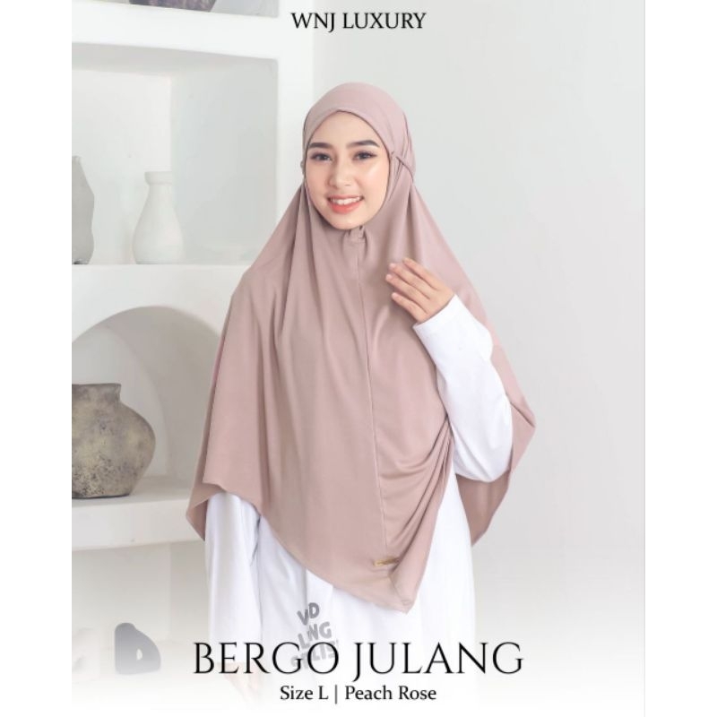 Jilbab Instan Kerudung Bergo Hijab Daily Harian Tali Non Pad Julang by WNJ Wanoja
