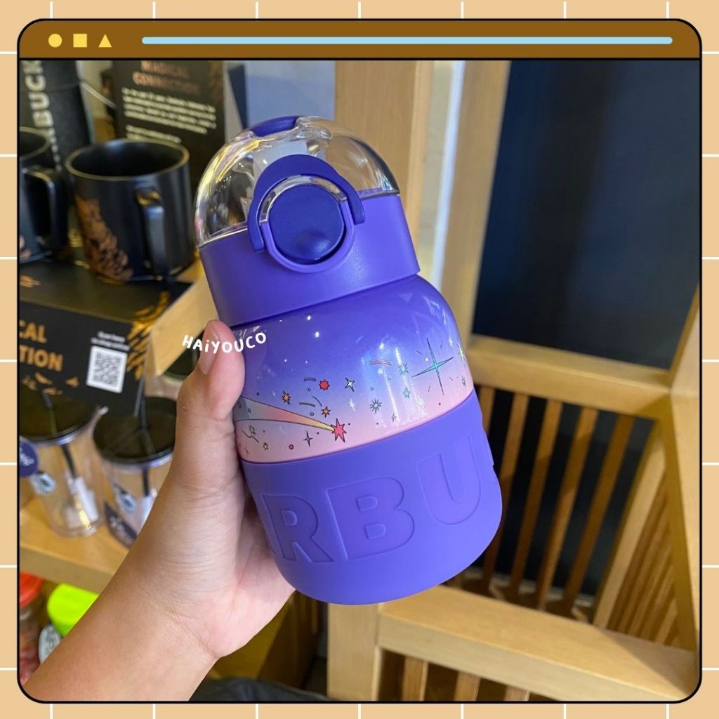 Tumbler Starbucks Summer 2 Water Bottle Ufo Out of This World Purple Stainless Steel Tall Size