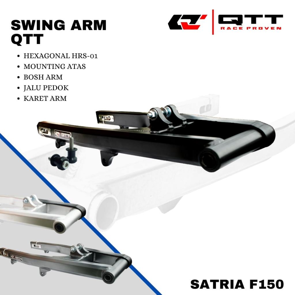 Swing arm arem QTT Satria fu150 hexagonal HRS-01 mounting atas
