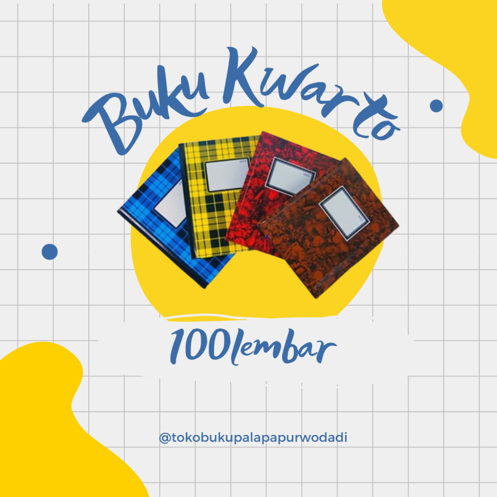 

Buku Tulis Kwarto Sedang Isi 100