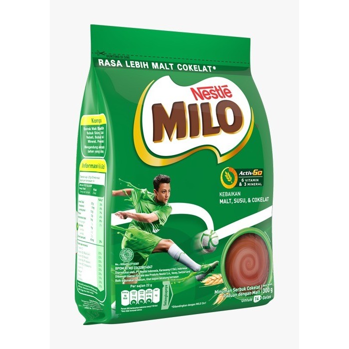 

SUSU MILO ACTIV GO POUCH SUSU COKELAT BUBUK 300g