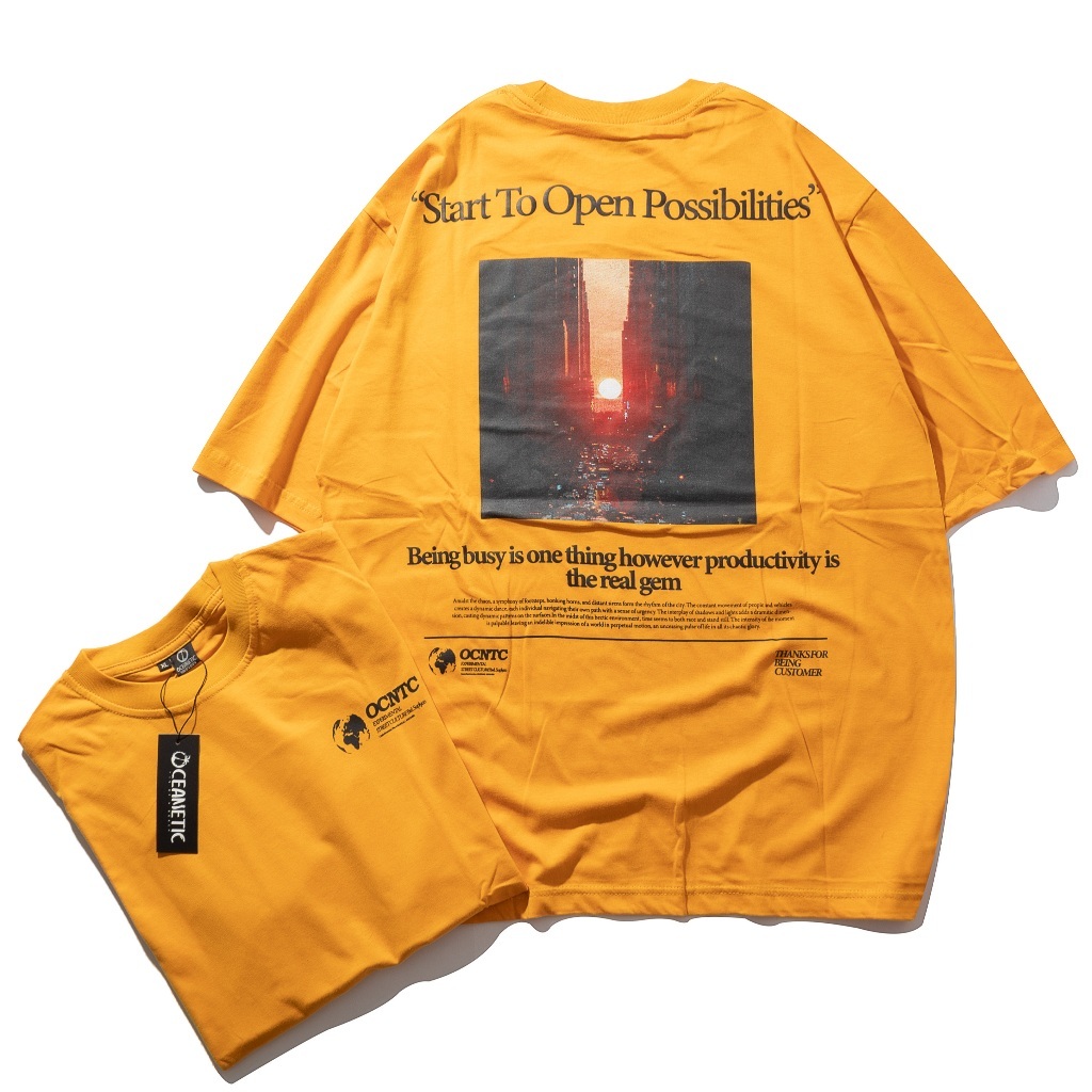 Oceanetic Kaos Streetwear Oversized Mustard Ocntc