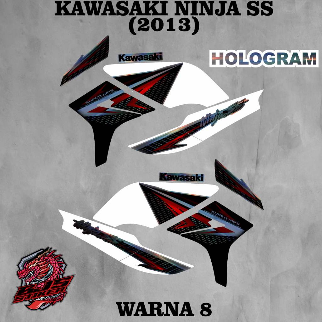 Stiker Ninja SS 2013 / Striping Ninja SS 2013 / Stiker Sticker Decal Ninja SS 2013 Ninja SS 2013 sim
