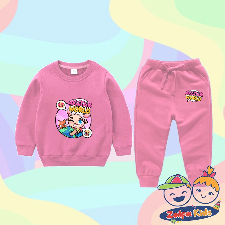 SETELAN SWEATER JOGGER ANAK PAZU AVATAR WORLD