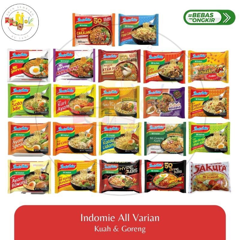 

Indomie mie instan all varian