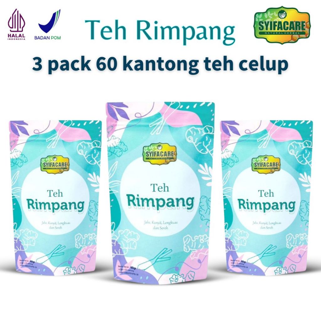 

Paket 3 Pack Teh Rimpang Minuman Tradisional Terbuat Dari Bahan 100% Alami Tanpa Bahan Pengawet