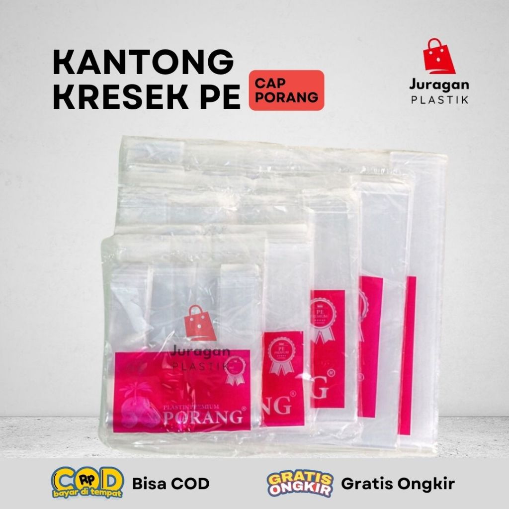 Kantong Kresek PE / Kresek PE Bening / Kresek Bening / Kantong PE 15x33 / Kantong PE 20x40 / Kresek 