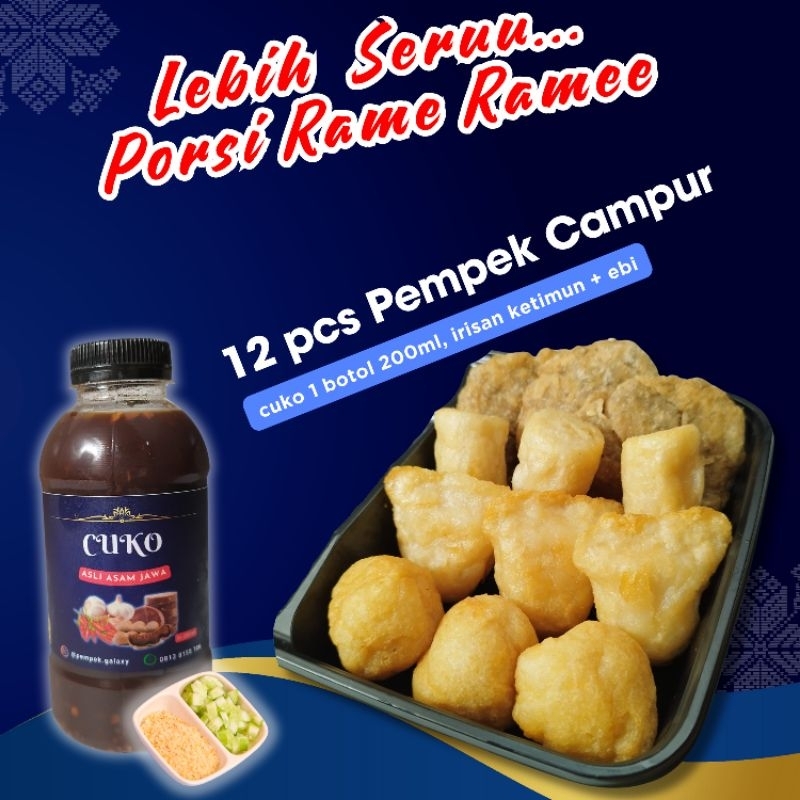 

PEMPEK CAMPUR IKAN TENGGIRI ASLI 100% HALAL