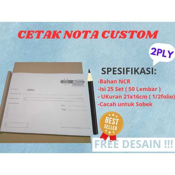 

PROMO Cetak Nota Custom free Design