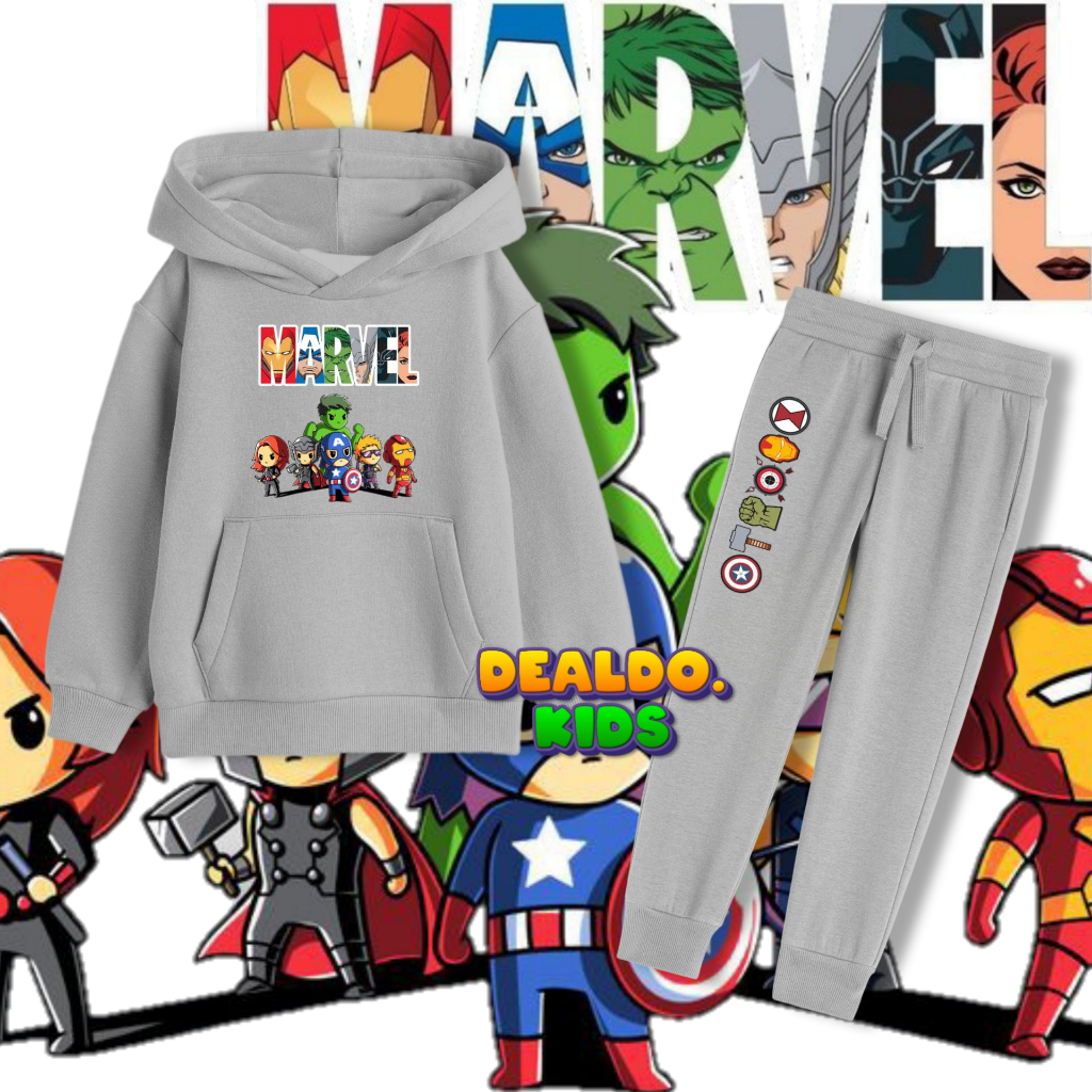 Stelan Hoodie Jogger anak MARVEL / Stelan Hoodie jogger anak Marvel