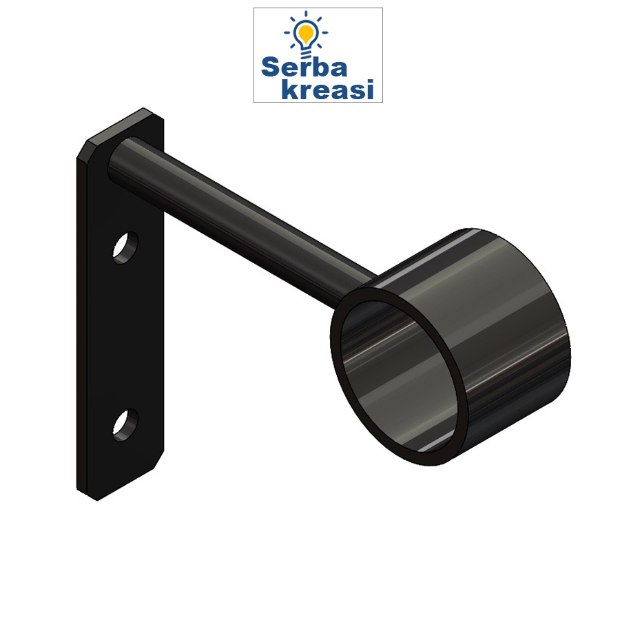 GANTUNGAN JEMURAN BESI UJUNG PIPA