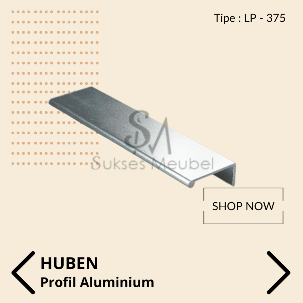 HUBEN Handle 3 Meter LP 375 | Handle Aluminium 3 Meter HUBEN