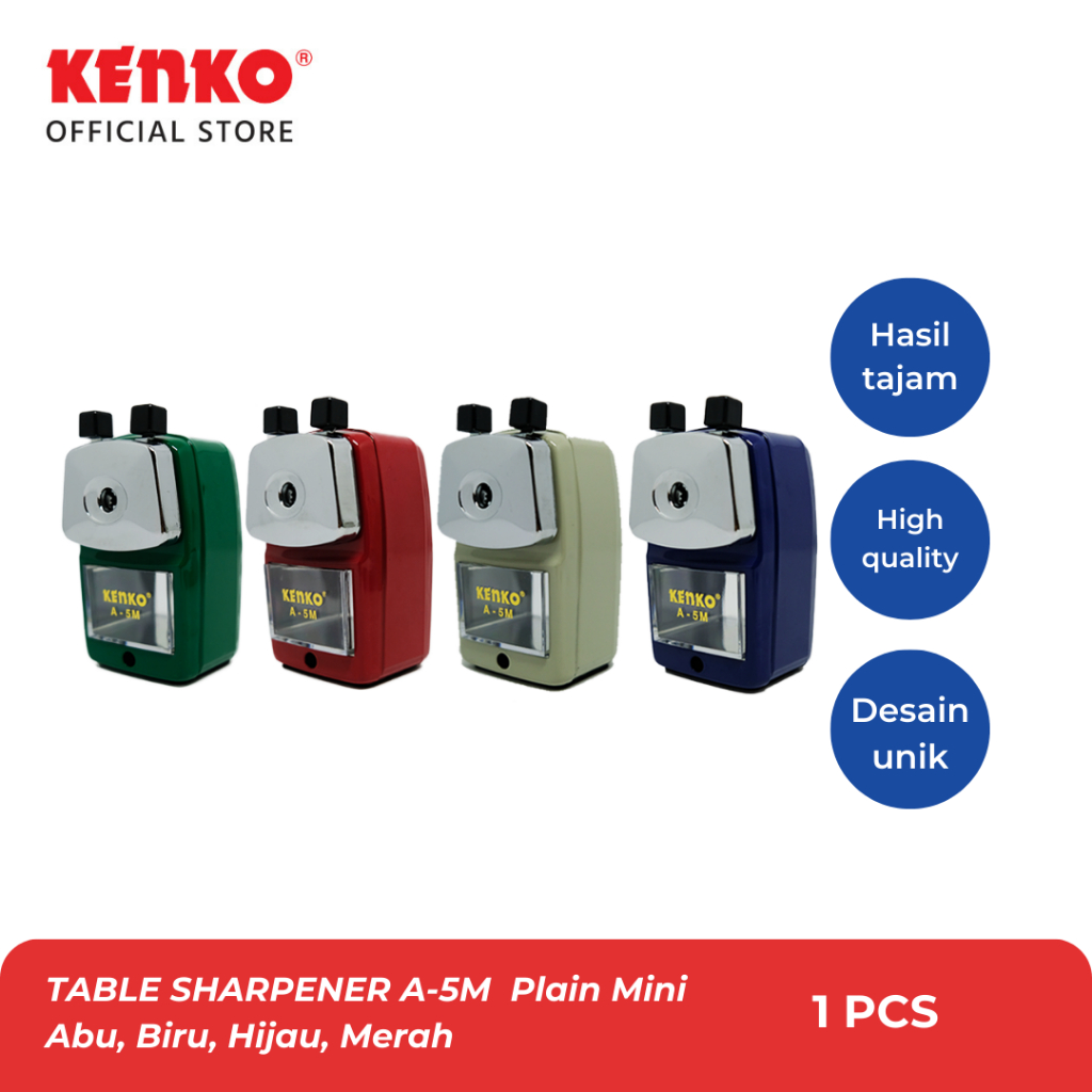 

KENKO TABLE SHARPENER / RAUTAN MEJA A-5M PLAIN MINI