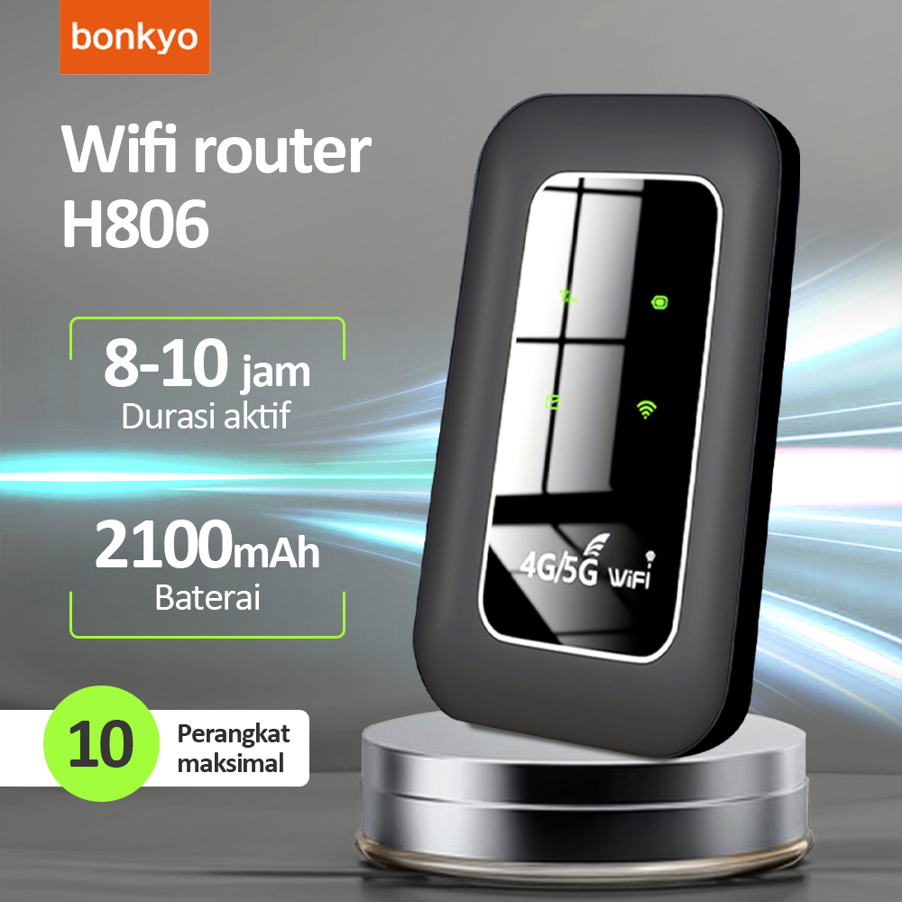 Bonkyo H806 Wireless Router 4G LTE 5G Mini Modem 150Mbps Mobile Broadband WiFi