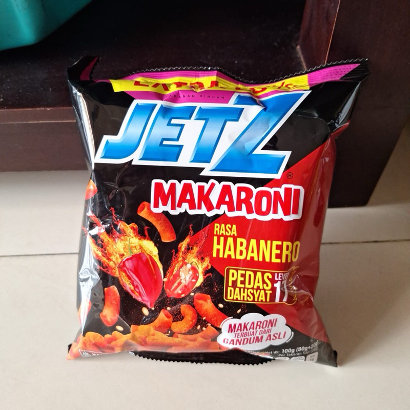 

JETZ Makaroni HABANERO pedas level 17 80gram